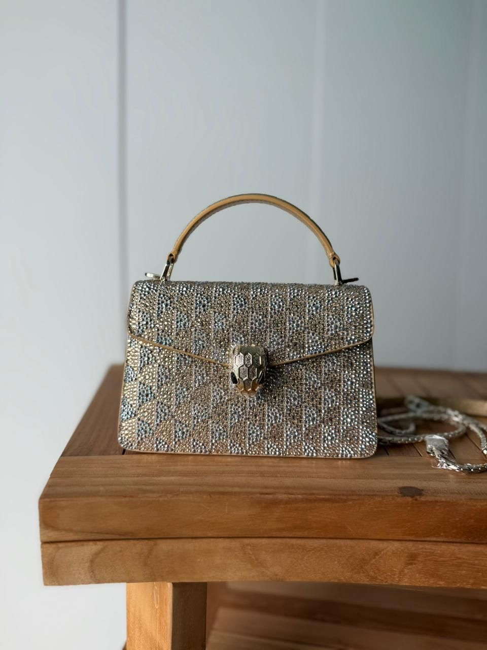 PriveRoyal Elegant Gold Pattern Mini Bag