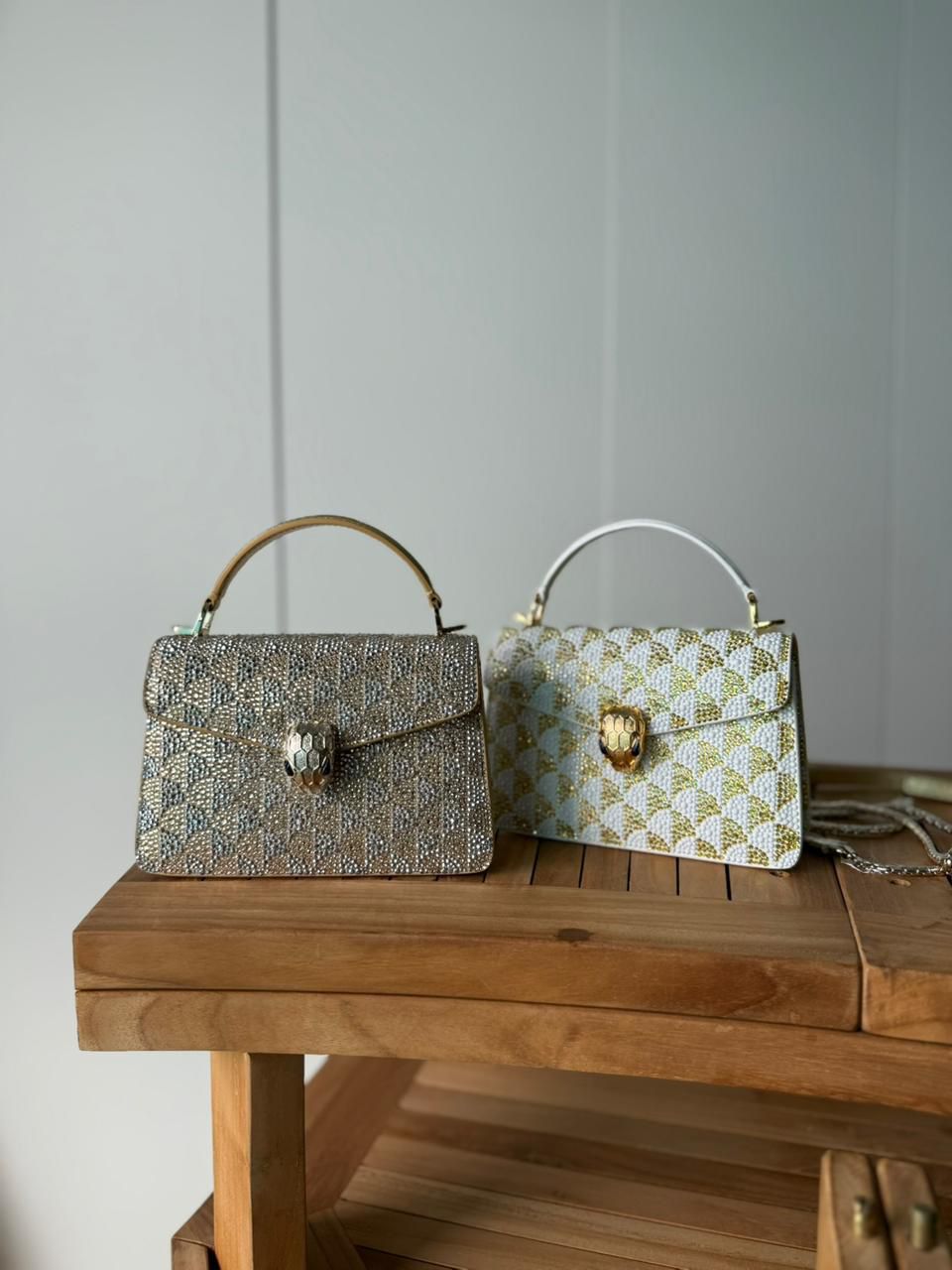 PriveRoyal Elegant Gold Pattern Mini Bag