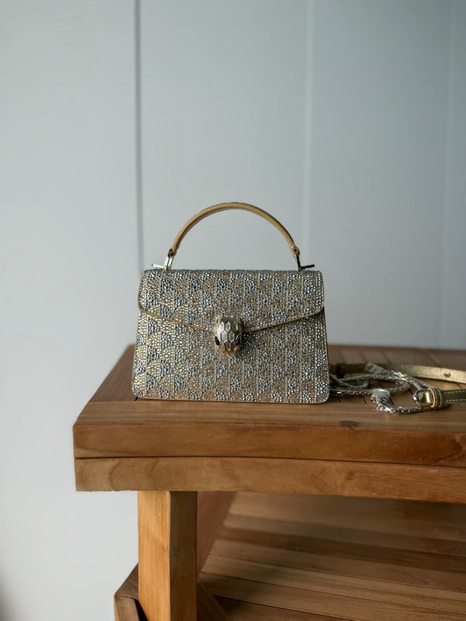 PriveRoyal Elegant Gold Pattern Mini Bag