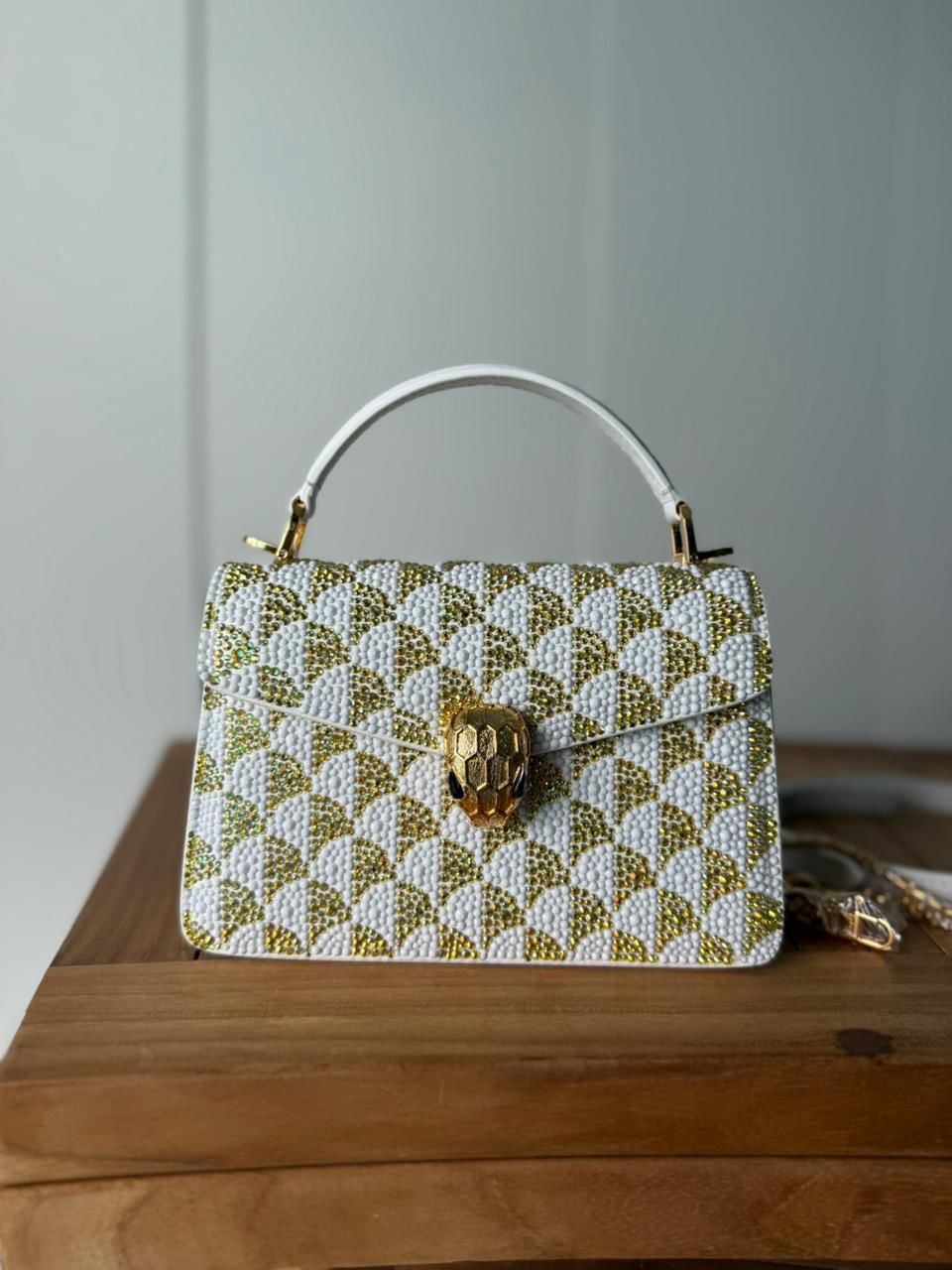 PriveRoyal Elegant Gold Pattern Mini Bag